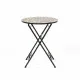 Ironwork Side Table Praha Circular Black Iron (Ø 60 cm)