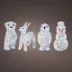 Decorative Garden Figure Lumineo 491031 animals 17 x 12 x 23 cm Christmas