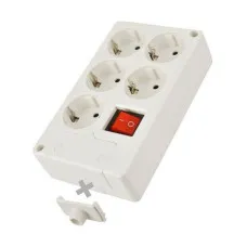 Regleta Enchufes 5 Tomas con Interruptor Solera 8105il