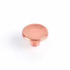 Pomo Rei 774 Rosa Dorado Metal Ø 35 x 23 mm (2 Unidades)