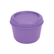 Food Preservation Container Milan Sunset Violet Plastic Circular 250 ml Ø 10 x 7 cm