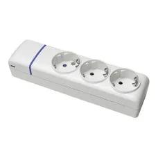 Regleta Enchufes 3 Tomas sin Interruptor Solera 8003p