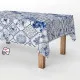 Tablecloth roll Exma Anti-stain Blue Ceramic 140 cm x 25 m