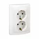 Plug socket Simon 2p+t Plastic 230 V 16 A Double
