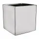 Planter Mica Decorations Chaz Silver Ceramic Squared 10 x 10 x 10 cm