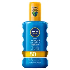Spray Sun Protector PROTEGE & REFRESCA Nivea 4005900725332 Spf 50 (200 ml) Spf 50 200 ml