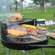 Coal Barbecue with Wheels Grill Black Ø 51 cm