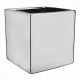 Planter Mica Decorations Chaz Silver Ceramic Squared 14 x 14 x 14 cm