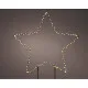 Decoración luminosa Lumineo PVC Estrella de Navidad 38 cm Estaca MicroLED