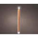 LED Candle Lumineo Brown Ø 2,2 x 24,5 cm Flame effect 2 Units