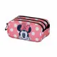 Portatodo Triple Minnie Mouse Karactermania Rosa