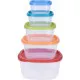 Set of Stackable Hermetically-sealed Kitchen Containers Excellent Houseware 911000140 5 Units