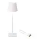 Lampara LED de Mesa Lumineo 894378 Blanco Metal 37 cm Recargable