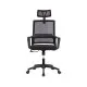 Silla de Oficina EDM 75189 Negro Ergonómico