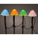 Decorative light for plants Lumineo 491763 Multicolour Mini Mushroom (20 Units)