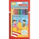 Colouring pencils Stabilo Trio Tick Multicolour (6 Units)
