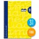 Cuaderno Lamela 3 mm Amarillo Din A4 5 Piezas 80 Hojas