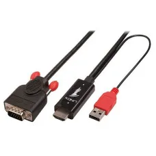 Adaptador HDMI a VGA LINDY Negro 2 m