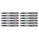 Liquid ink ballpoint pen Uni-Ball Rollerball Jestsream SX-210 Red 12 Units
