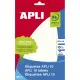 Adhesive labels Apli White 10 Sheets 8 x 12 mm (10 Units)