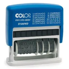 Sello Colop S120/WD 4 x 42 mm Fecha Azul