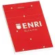 Notepad ENRI Red A6 80 Sheets 4 mm (10 Units)