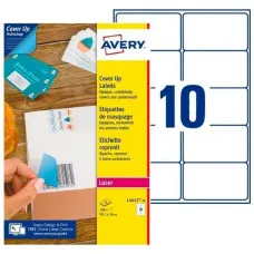 Adhesivos/Etiquetas Avery 99,1 x 57 mm Blanco 25 Hojas