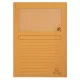 Set de Subcarpetas Exacompta Forever Naranja A4 Ventana transparente 100 Piezas