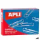 Clips Apli Nº 3 nickel 40 mm (10 Units)