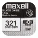 Pila de botón Maxell SR616SW 321 1,55 V Pilas de Botón