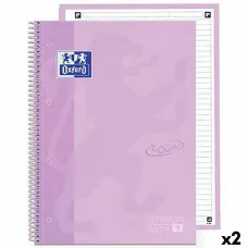 Cuaderno Oxford EUROPEANBOOK 1 Lavanda Pastel A4+ 80 Hojas 5 Piezas (2 Unidades)