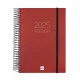 Agenda Finocam OPAQUE Burdeos A5 15,5 x 21,2 cm 2025