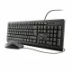 Keyboard and Mouse Trust TKM-250 Black Spanish Qwerty