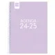 Diary Finocam Cool Lilac Quarto 15,5 x 21,2 cm 2024-2025