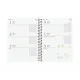 Diary Finocam Black 1/8 12 x 16,4 cm 2024-2025