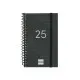 Diary Finocam YEAR Black Mini 7,9 x 12,7 cm 2025