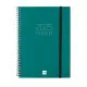 Agenda Finocam OPAQUE Verde A5 15,5 x 21,2 cm 2025