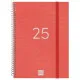 Diary Finocam YEAR Red A5 15,5 x 21,2 cm 2025