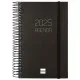 Diary Finocam OPAQUE Black 11,7 x 18,1 cm 2025