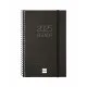 Diary Finocam OPAQUE Black 11,7 x 18,1 cm 2025