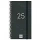 Diary Finocam YEAR Black Mini 9,4 x 17,1 cm 2025