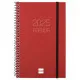 Agenda Finocam OPAQUE Burdeos 11,7 x 18,1 cm 2025