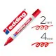 Permanent marker Edding Red 2-4 mm (10 Units)