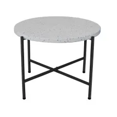 Side table Terrazzo Black 60 x 60 x 45 cm
