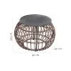 Side table Ariki 50 x 50 x 34 cm synthetic rattan Steel