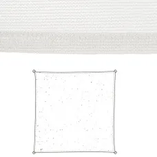 Velas de sombra Vela sombreo Blanco 3 x 3 m 300 x 300 x 0,5 cm Toldo