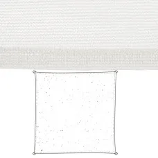 Velas de sombra Vela sombreo Blanco 5 x 5 m 300 x 300 x 0,5 cm Toldo