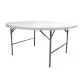 Folding Table Catering White 122 x 122 x 74 cm