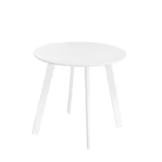Side table Marzia White Steel 50 x 50 x 44 cm