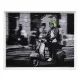Cuadro Blanco Negro Verde Vespa 103 x 6 x 83 cm